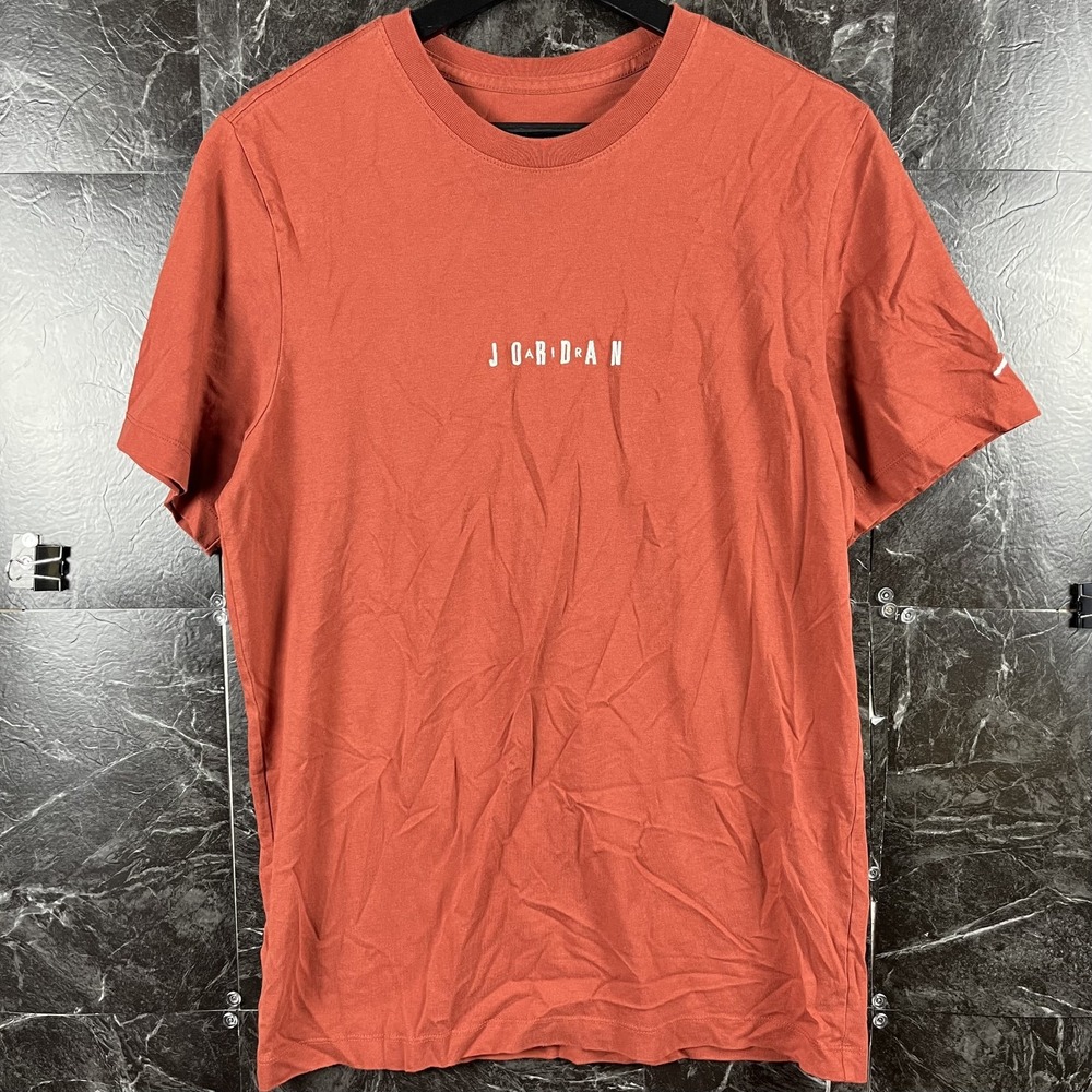 Jordan Nike Men's Orange Shirt Medium
